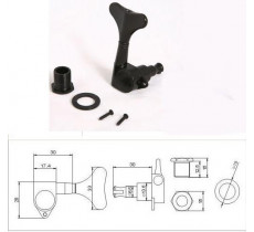 Комплект колков для бас-гитары Metallor MHB02-CR (4 шт)