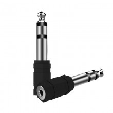 Переходник с mini-jack 3.5mm на jack 6.35mm (пластик)