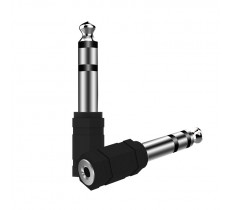 Переходник с mini-jack 3.5mm на jack 6.35mm (пластик)