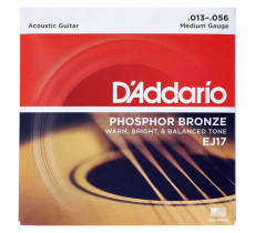 DAddario EJ17 Phosphor Bronze 13-56 Medium