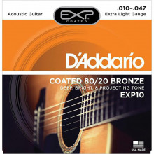 DAddario EXP10 Coated 80/20 Bronze 10-47 Extra Light