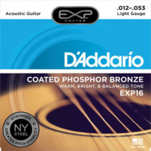 DAddario EXP16 Coated Phosphor Bronze 12-53 Light