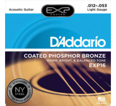 DAddario EXP16 Coated Phosphor Bronze 12-53 Light