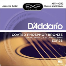 DAddario EXP26 Coated Phosphor Bronze 11-52 Custom Light