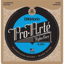 DAddario EJ50 Pro-Arte Black Nylon Hard Tension