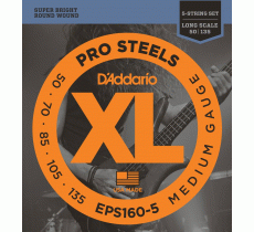 DAddario EPS160-5 ProSteels 50-135 Medium 5-String