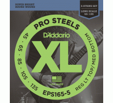 DAddario EPS165-5 ProSteels 45-135 5-String
