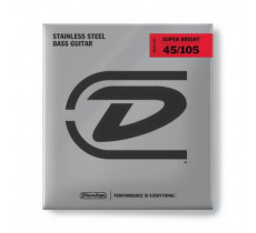 Dunlop DBSBN45105 Super Bright Bass Nickel Wound 45-105 Medium Dunlop DBSBN45105 Super Bright Bass Nickel Wound 45-105 Medium