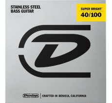Dunlop DBSBS40100 Super Bright Bass Stainless Steel 40-100 Light