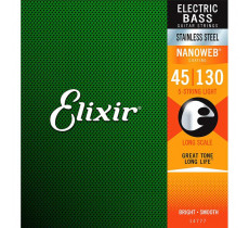 Elixir 14777 NANOWEB Stainless Steel Bass 45-130 5-string