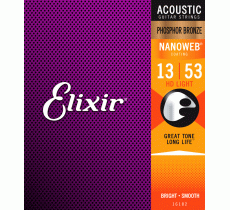 Elixir 16182 NANOWEB Phosphor Bronze 13-53 HD Light