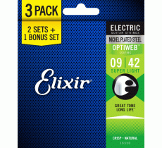 Elixir 16550 OPTIWEB 9-42 Super Light Bonus pack (3 комплекта)