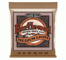 Ernie Ball 2146 Earthwood Phosphor Bronze 12-54 Medium Light