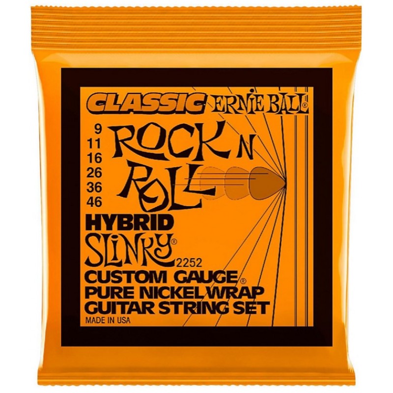 Ernie Ball 2252 Classic Pure Nickel 9-46 Hybrid Slinky Ernie Ball 2252 Classic Pure Nickel 9-46 Hybrid Slinky