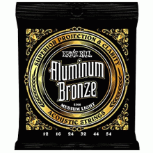 Ernie Ball 2566 Aluminum Bronze Acoustic 12-54 Medium Light