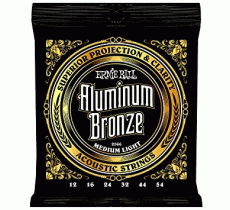 Ernie Ball 2566 Aluminum Bronze Acoustic 12-54 Medium Light