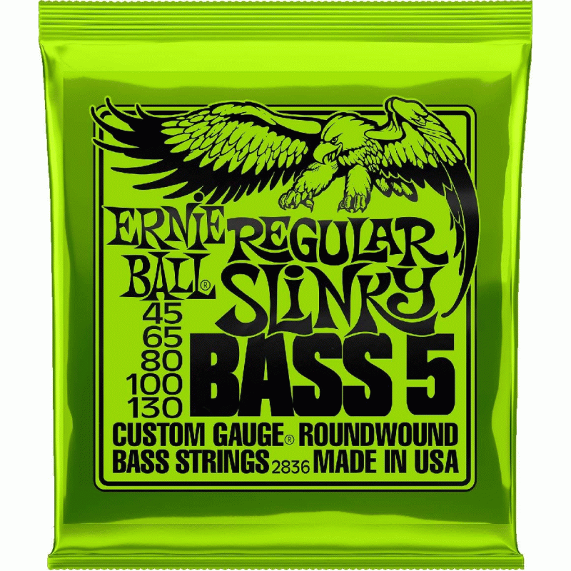 Ernie Ball 2836 5-String Bass 45-130 Regular Slinky Ernie Ball 2836 5-String Bass 45-130 Regular Slinky