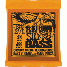 Ernie Ball 2838 6-String Bass 32-130 Long Scale Slinky 