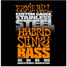 Ernie Ball 2843 Stainless Steel Bass 45-105 Hybrid Slinky 