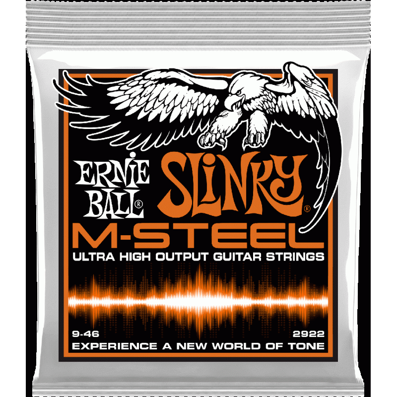 Ernie Ball 2922 M-Steel 9-46 Hybrid Slinky Ernie Ball 2922 M-Steel 9-46 Hybrid Slinky