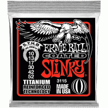 Ernie Ball 3115 Coated Titanium RPS 10-52 Skinny Top Heavy Bottom