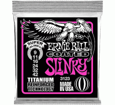 Ernie Ball 3123 Coated Titanium RPS 9-42 Super Slinky