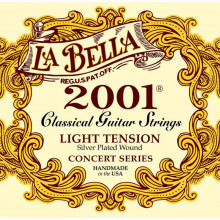 La Bella 2001-L Concert Series Silver Plated Light Tension