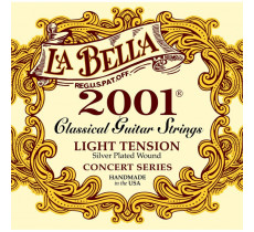 La Bella 2001-L Concert Series Silver Plated Light Tension