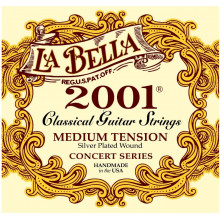 La Bella 2001-M Concert Series Silver Plated Medium Tension