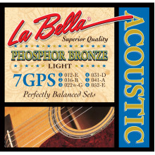 La Bella 7GPS Phosphor Bronze Acoustic 12-52 Light