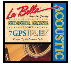 La Bella 7GPS Phosphor Bronze Acoustic 12-52 Light