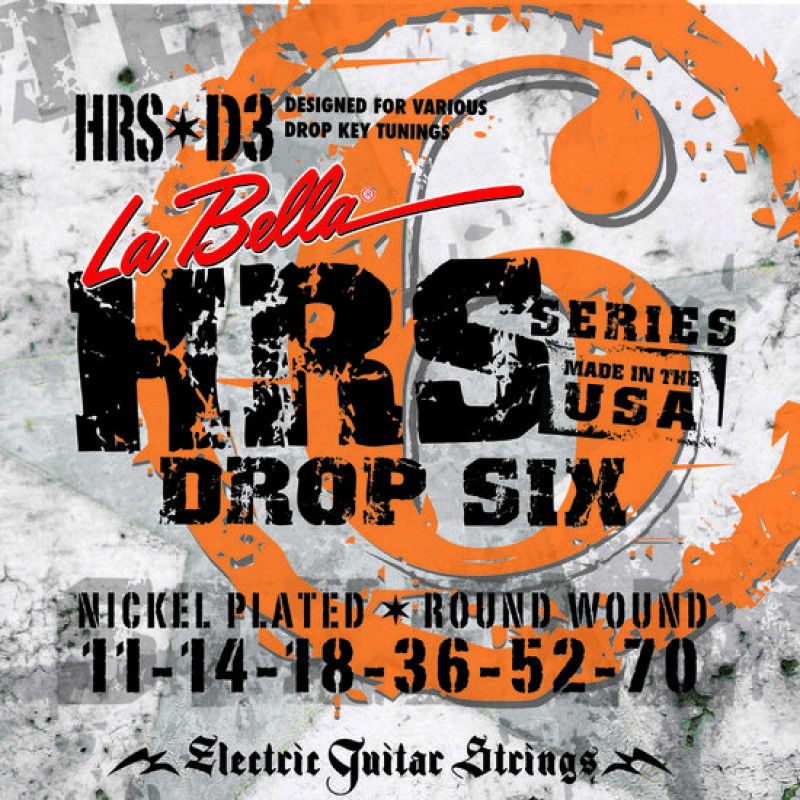 La Bella HRS-D3 11-70 Drop Tune La Bella HRS-D3 11-70 Drop Tune