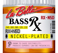 La Bella RX-N5D Rx Nickel 45-130 5-String Bass