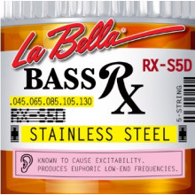 La Bella RX-S5D Rx Stainless Steel 45-130 5-String Bass