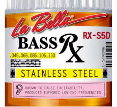 La Bella RX-S5D Rx Stainless Steel 45-130 5-String Bass