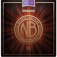 DAddario NB1152 Nickel Bronze 11-52 Custom Light