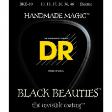 DR Strings Extra Life BKE-10 Black Beauties Medium 10-46