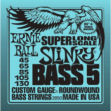 Ernie Ball 2850 5-String Bass 45-130 Super Long Scale Slinky 