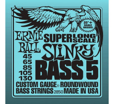 Ernie Ball 2850 5-String Bass 45-130 Super Long Scale Slinky 