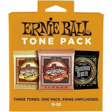 Ernie Ball Light Tone Pack 11-52 комплект струн для акустической гитары
