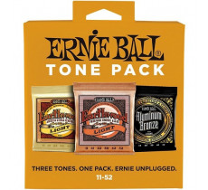 Ernie Ball Light Tone Pack 11-52 комплект струн для акустической гитары
