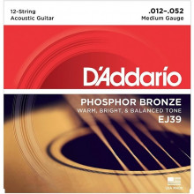 DAddario EJ39 Phosphor Bronze Medium - 12 струн (012-052)