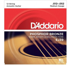DAddario EJ39 Phosphor Bronze Medium - 12 струн (012-052)