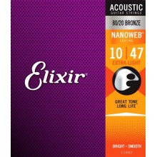 Elixir Bronze Nanoweb 11002 (010-047)