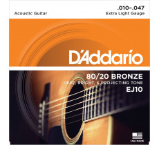 DAddario EJ10 Bronze Extra Light (010-047)